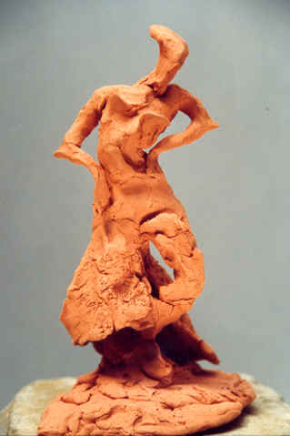 Danse, Figurine N° 14, terre cuite, copyright D. Aliquot (ADAGP)