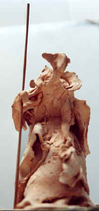 La chèvre, terre cuite (2004) copyright D. Aliquot (ADAGP)