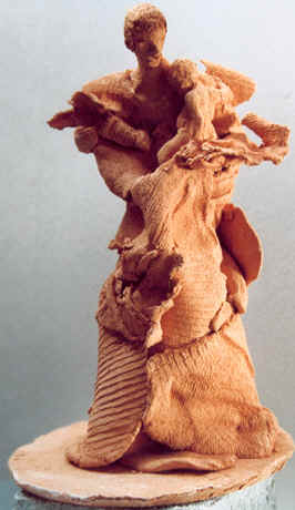Paternit, terre cuite (2003) copyright D. Aliquot (ADAGP)